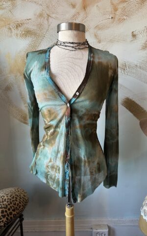Robin Kaplan Dyed Mesh Top