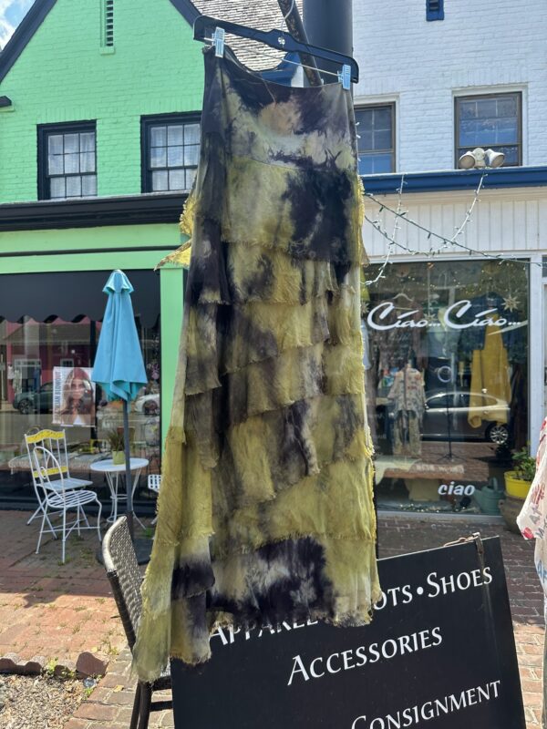 Hand-Dyed Silk Skirt