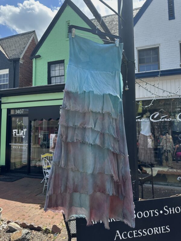Hand-Dyed Silk Skirt