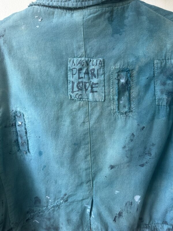 Hand-dyed Magnolia Pearl Cropped Jacket