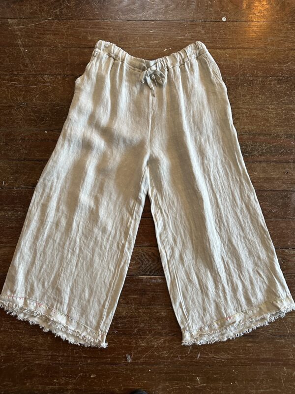 Linen Pant with Stitching