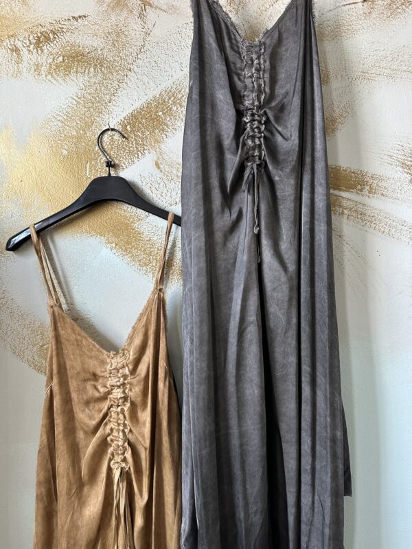 Sanctamuerte Silk Dress with Ruching