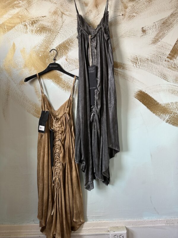 Sanctamuerte Silk Dress with Ruching
