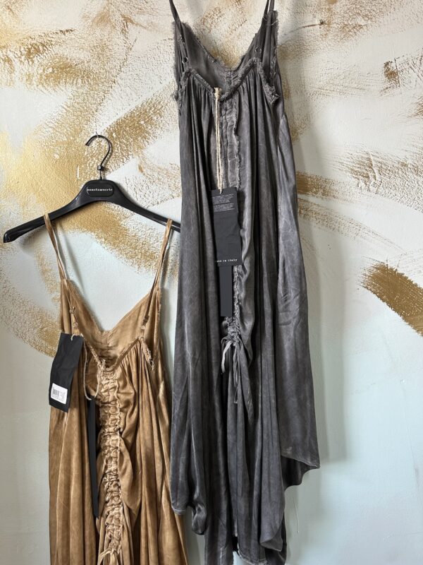 Sanctamuerte Silk Dress with Ruching