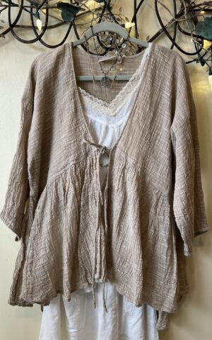 Tie-up Babydoll Top