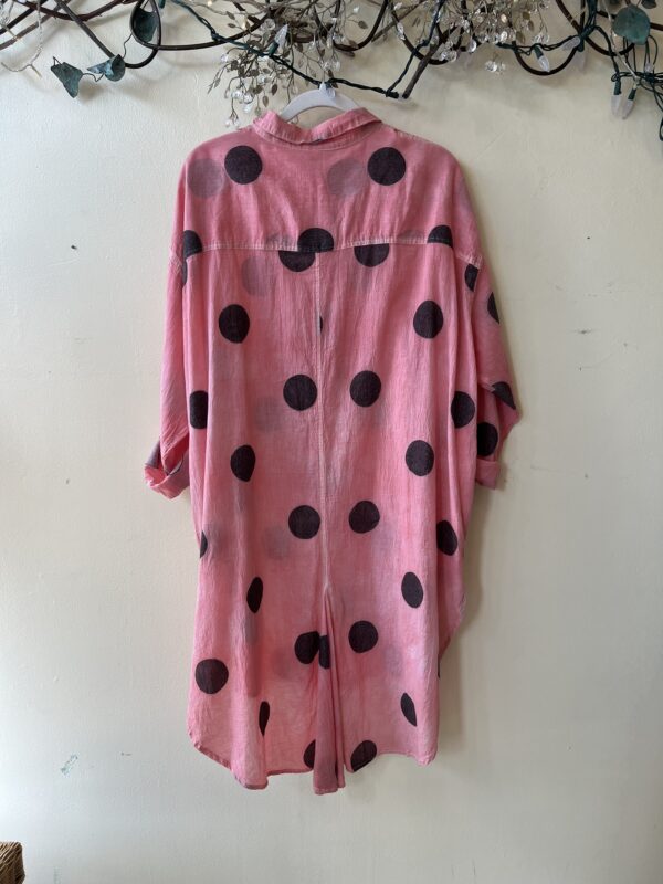 Polka Dot Button Tunic