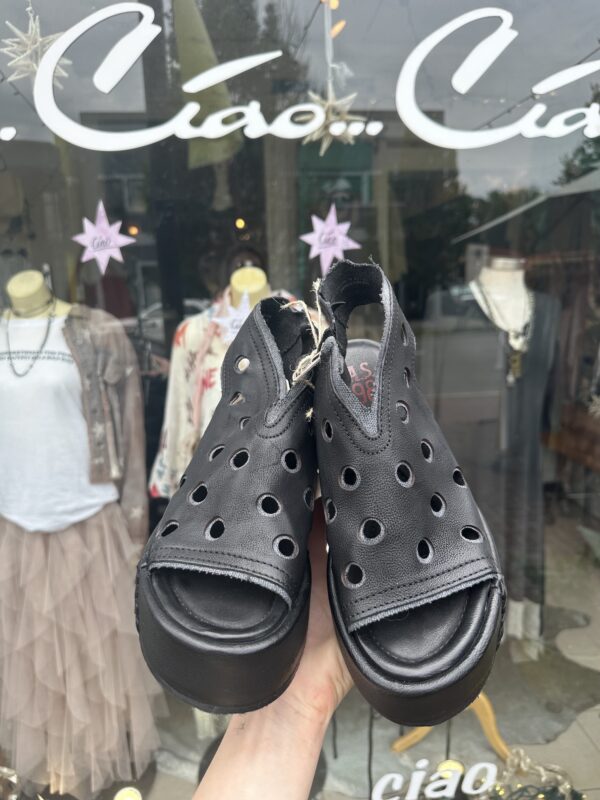 A.S.98 Wedge Sandal with Holes