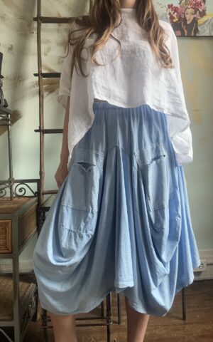 Multi-Pocket Cargo Skirt