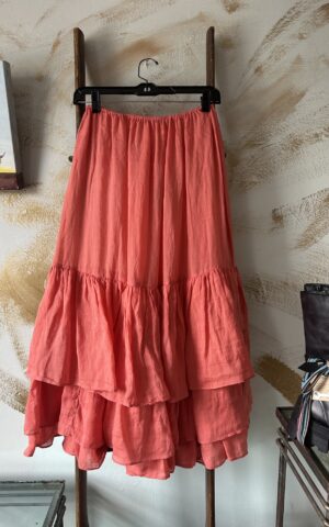 Bodil Ruffled Slip Skirt