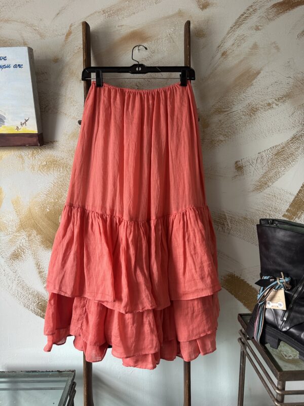 Bodil Ruffled Slip Skirt