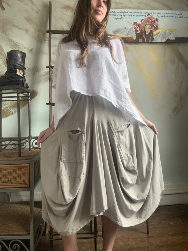 Multi-Pocket Cargo Skirt