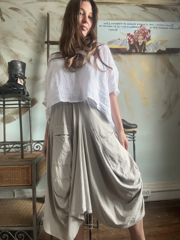 Multi-Pocket Cargo Skirt