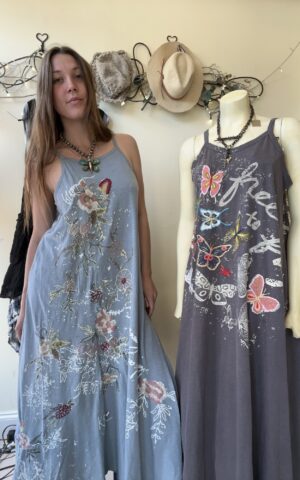 Embroidered Tank Dress