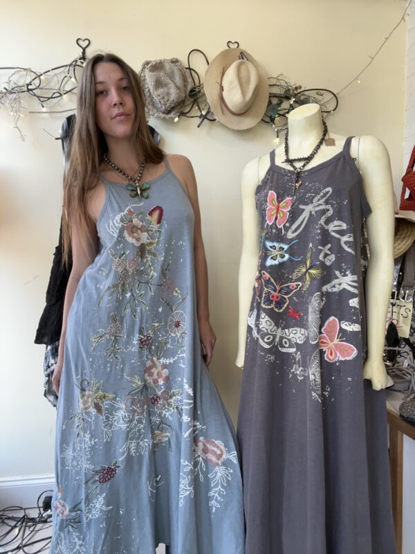 Embroidered Tank Dress