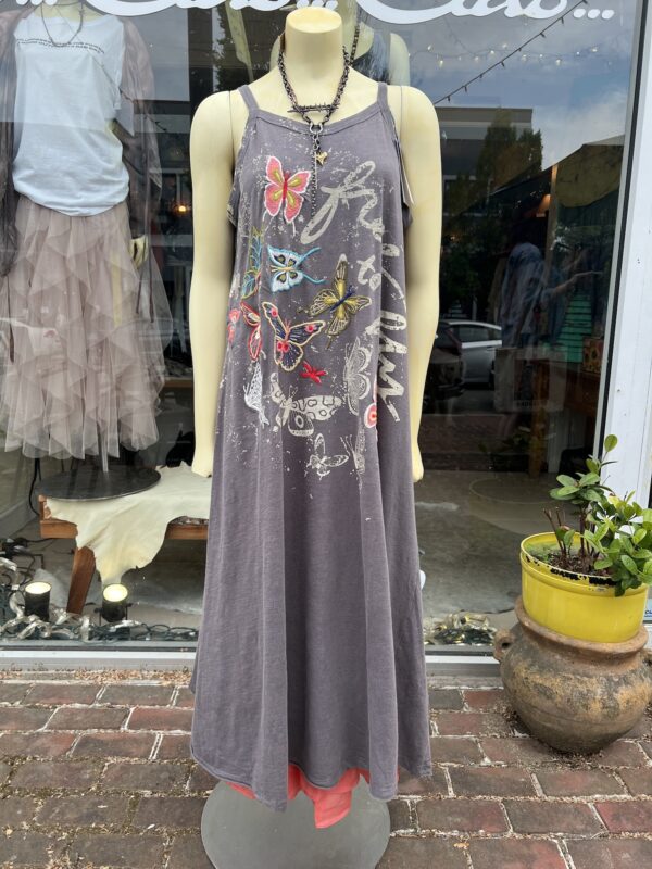 Embroidered Tank Dress