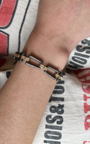 Oxidized Silver Bracelet