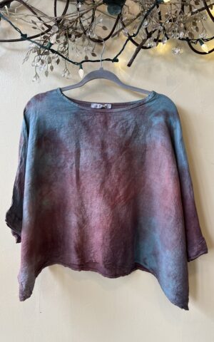 Hand-Dyed Linen Topper