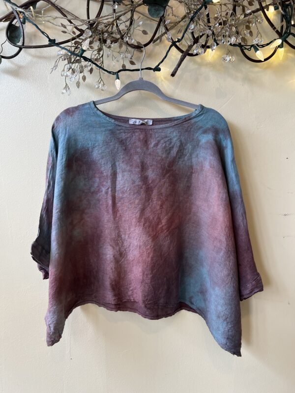 Hand-Dyed Linen Topper