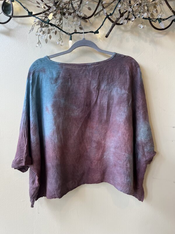Hand-Dyed Linen Topper