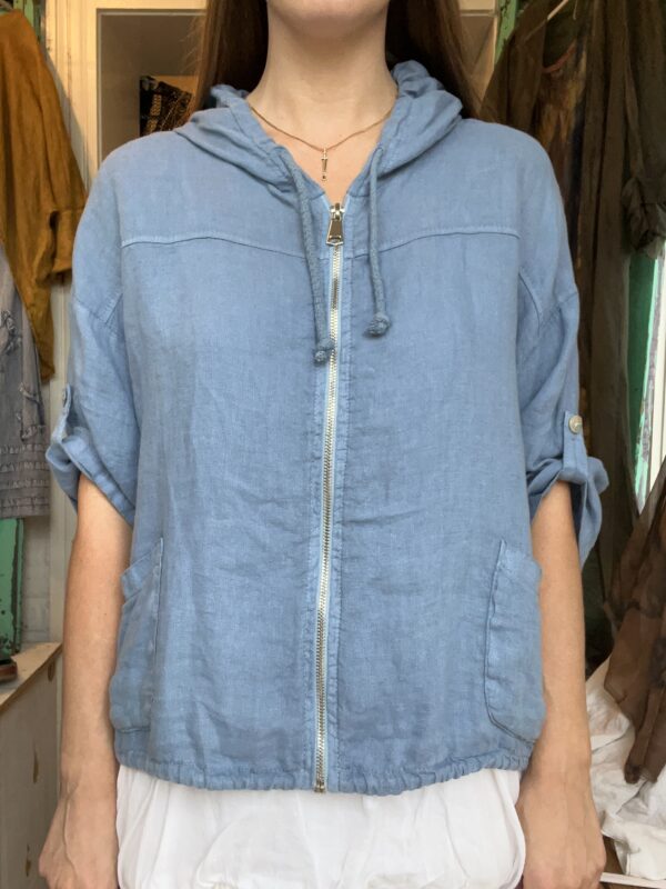 Linen Zip-Up Jacket