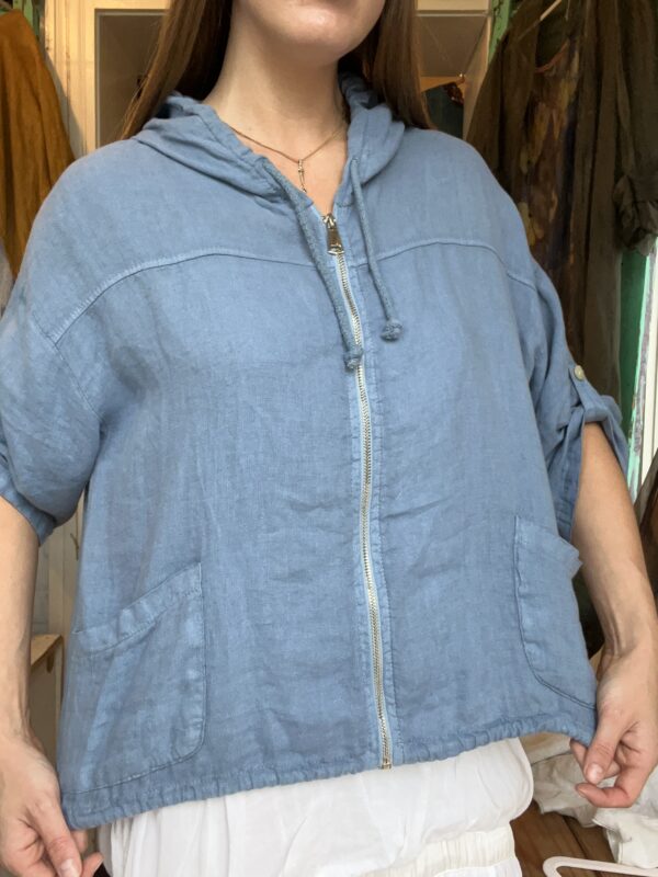 Linen Zip-Up Jacket