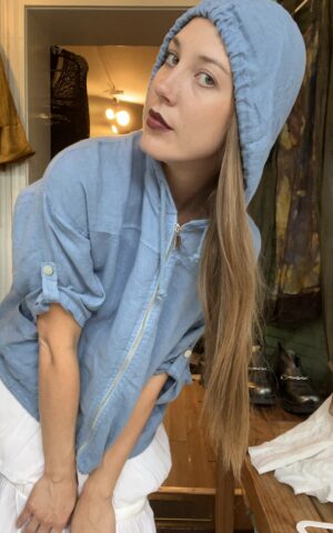 Linen Zip-Up Jacket