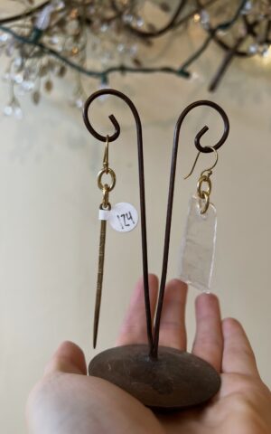 Glass and Spear Earrings