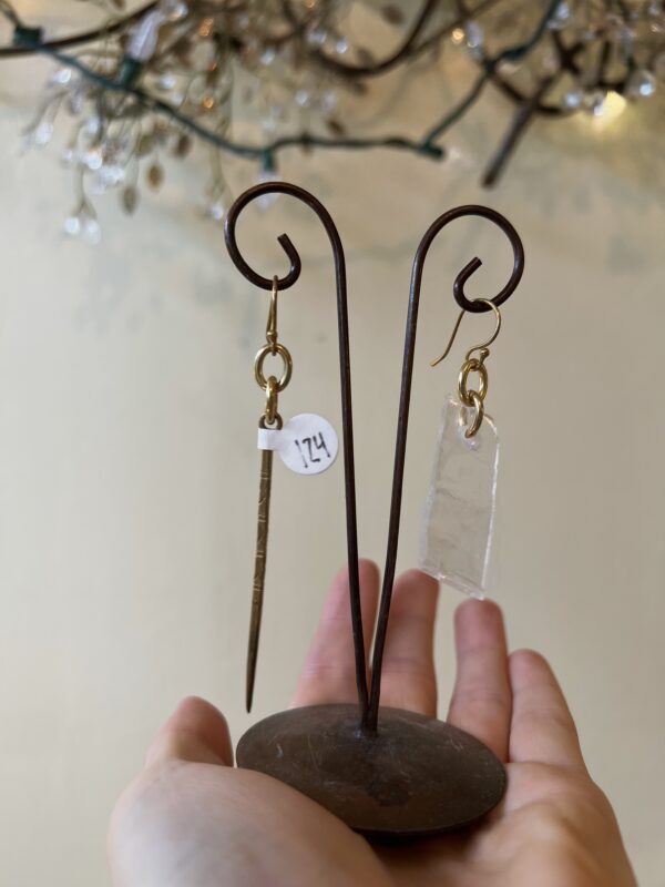 Glass and Spear Earrings