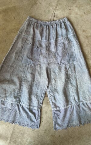 Bodil Hand-Dyed Eyelet Pant