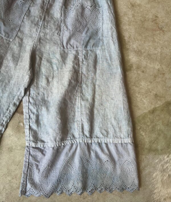 Bodil Hand-Dyed Eyelet Pant