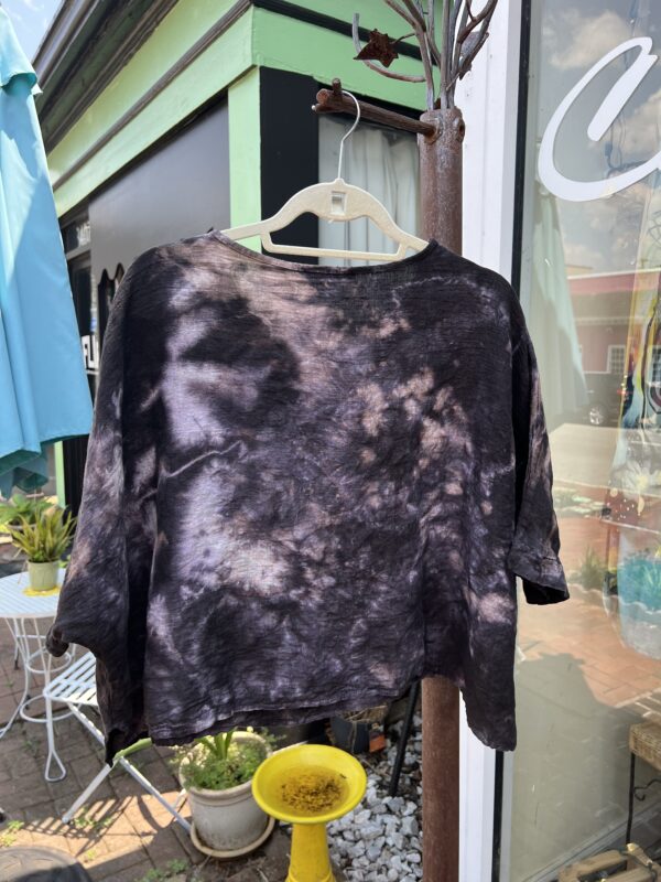 Hand-Dyed Linen Topper