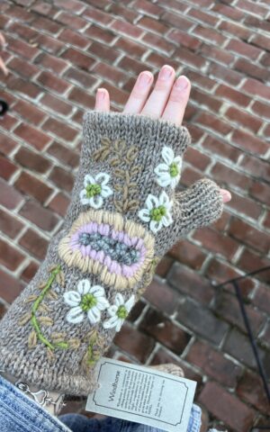 Grey Floral Hand Warmers