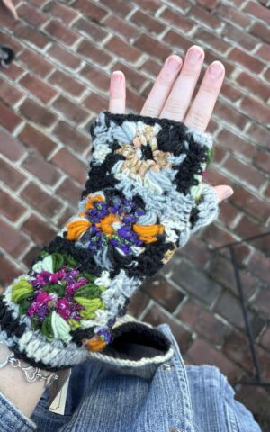 Black Floral Hand Warmers
