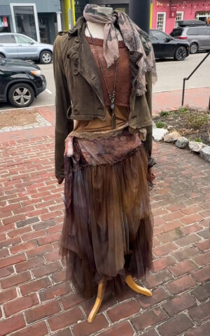 Silk and Tool Hand-Dyed Skirt