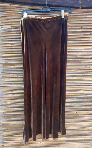 Silk Velvet Maxi Skirt