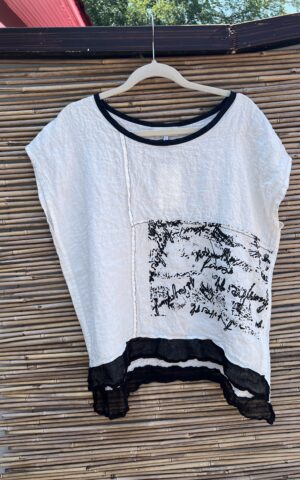 Mara Gibbucci Printed Patch Tee