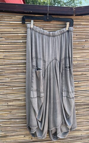 Jersey Gray Harem Skirt