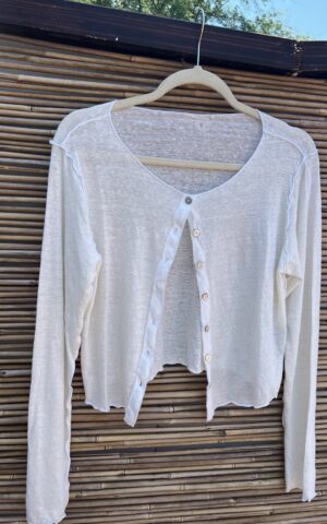Airy Long Sleeve Button Up