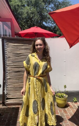 Polka Dot Dress With Belt