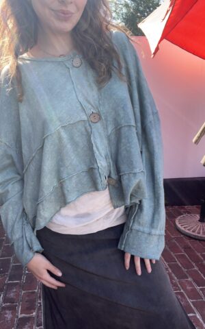 Bodil Hand Dyed Button Up