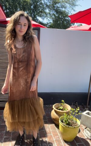 Bodil Silk Tank Top Dress Hand Dyed
