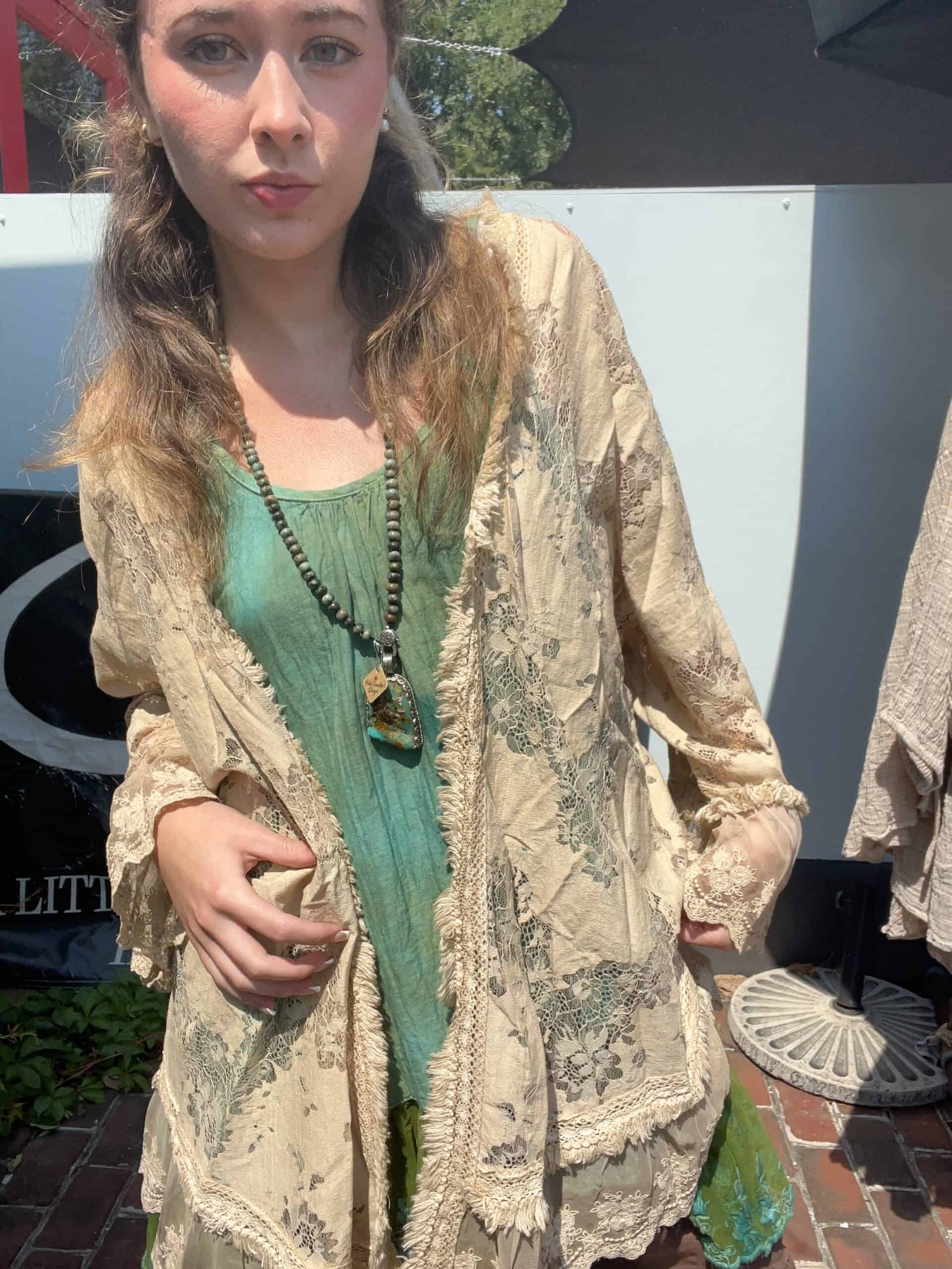 Jaded Gypsy Lace Kimono (Dyed and Undyed)