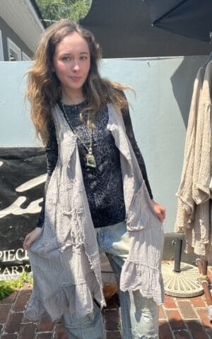 Jaded Gypsy Linen Vest