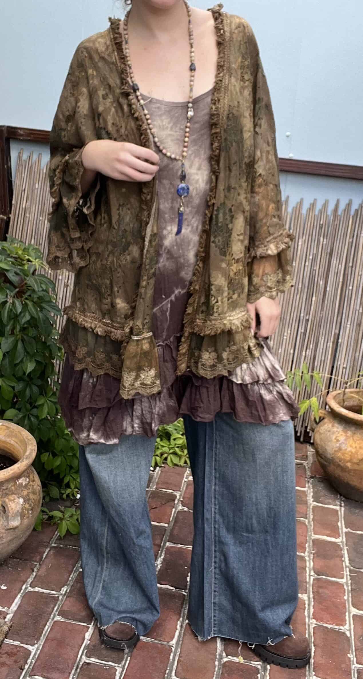 Jaded Gypsy Lace Kimono (Dyed and Undyed)